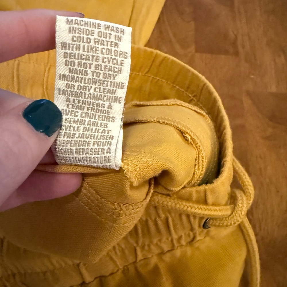 Jules & Leopold NWT Women’s Joggers | Size Medium | Color Gold linen blend - Picture 6 of 6